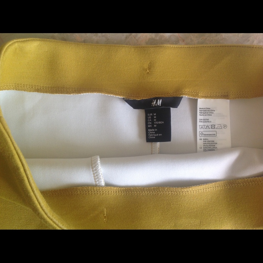 Mustard color skirt